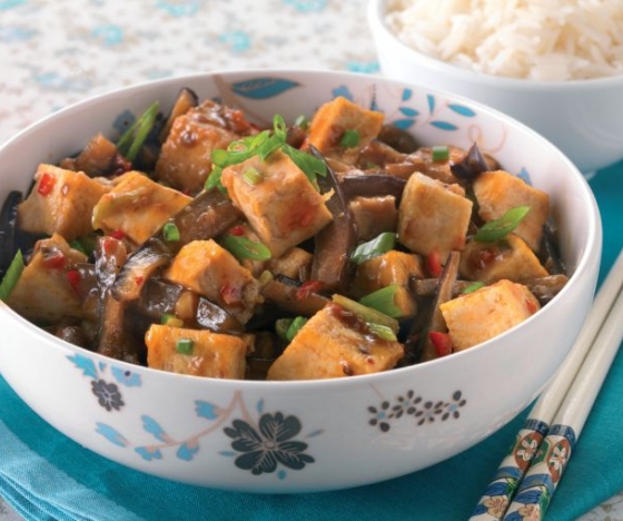 Sichuan-style ‘Fish Fragrant’ Aubergine with Tofu Recipe