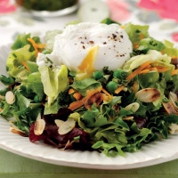 Summer Leafy Salad with Salsa Verde Dressing Recipe