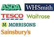 Supermarket logos